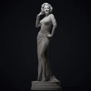 Marylin Monroe  - Resin Model Kit - 3DPrint - 1/10,  1/8, 1/6, Scale - Picture 1 of 7