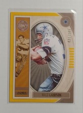 2019 LEGACY LEGENDS WALT GARRISON #132 YELLOW PARALLEL 31/165 DALLAS COWBOYS
