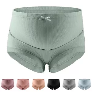 Women's Cotton Maternity Panties Pregnancy Postpartum Maternity Underwear Solid - Picture 1 of 45