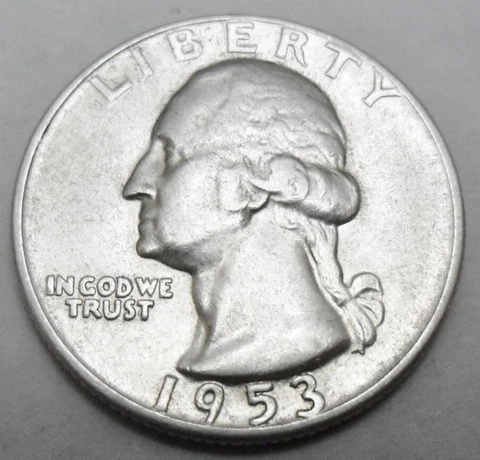 1953 S Washington Quarter *90% SILVER* *GOOD OR BETTER* *FREE SHIPPING* Cover