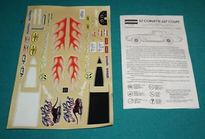 1967 Corvette Monogram 1/12 Decals & Instructions. - Picture 1 of 1