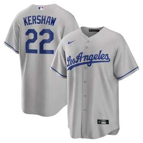 Los Angeles Dodgers Clayton Kershaw #22 Nike Gray Official MLB Player Jersey Cover