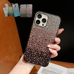 For iPhone 16 Pro Max 15 14 13 12 11 Glitter Bling Sparkle Rhinestone Phone Case - Picture 1 of 24