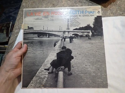 Edith Piaf La Vie En Rose Sings In English LP Columbia  CL 898 - Image 1 of 3