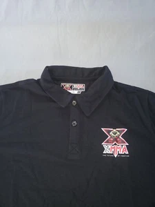 Martial Arts XMMA Polo Collared Short Sleeve Shirt Red/Black Unosex Size Large - Picture 1 of 9
