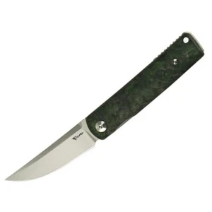 Cuchillo Plegable Reate Bushido Mango Verde Materia Oscura M390 Liso RE-BUSHIDO-VERDE - Imagen 1 de 4