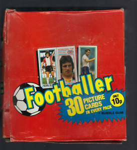 1981 Topps Soccer Footballer  Wax Pack Box English ++ Plus Premiere League Album