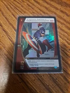 2005 Marvel VS System Captain America Holo Promo - Picture 1 of 4