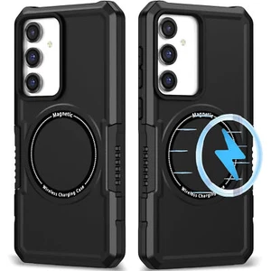 Shockproof Hybrid Case with MagSafe Magnetic Ring for Samsung Galaxy S23 FE - - Picture 1 of 9