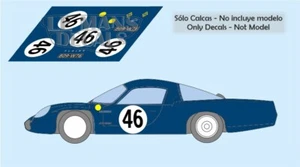 Decals Alpine M65 Le Mans 1965 46 1:32 1:24 1:43 1:18 slot calcas - Bild 1 von 1