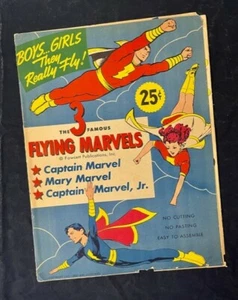 1945 The 3 Famous Flying Marvels Punch-Outs Set (Fawcett-Reed Associates) - Picture 1 of 7