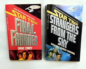Star Trek Paperback Book Lot 2: Final Frontier, Strangers From The Sky - Imagen 1 de 6