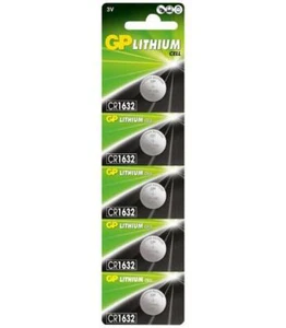 CR1632 Lithium Button Cell 3V Batteries 5 Pack - GP BATTERIES - Picture 1 of 1
