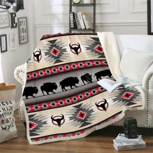 Southwest Native American Throw , Indian Tribal Aztec Ultra Soft Cozy Blanket... - Picture 1 of 12