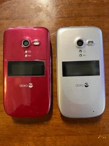 Doro PhoneEasy 626 One Pair (2) Cell Phones W/ Batteries/Sim Cards 1 Owner - Picture 1 of 3