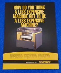 2004 POWERMATIC HOLZHOBEL ORIGINAL FARBDRUCK ANZEIGE MADE IN USA SINCE 1921 - Bild 1 von 1