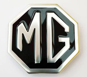 MGB, MGB GT, Midget Plata y Negro Bota Trasera Metal Insignia CHA545, Hecho en el Reino Unido JF6454 - Imagen 1 de 1