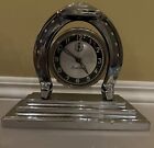 Works! Vintage Antique Lux Art Deco "good Luck" Horseshoe Mantel Alarm Clock
