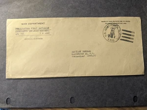 APO 751 BREMEN, GERMANY 1947 Official Army Cover 18th Infantry - Picture 1 of 2