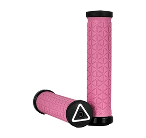 A'ME Pro Tri BMX Bicycle Lock On Grips - 1.3mm Thickness (Thick) - Pink - Picture 1 of 2
