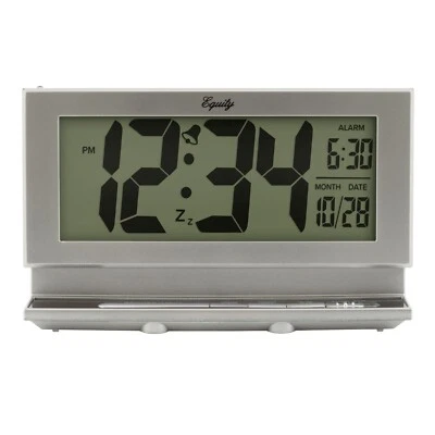30041V2 Equity by La Crosse Battery Powered Jumbo 2" LCD Digital Alarm Clock - Image 1 of 4