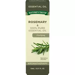 Nature's Truth Aromatherapy Pure Essential Oil Clarifying Rosemary 0.51Oz 3 Pack - Picture 1 of 5