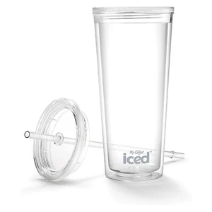 Mr. Coffee Iced Coffee Tumbler, 22 Oz., with Lid and Straw, Clear - Picture 1 of 3
