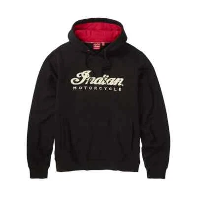 Sudadera con capucha con apliques Indian Motorcycle para hombre, negra | 2833445 Foto 1 de 4