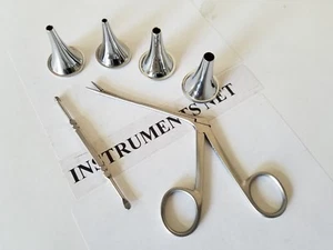 5 piece Hartman Alligator Forceps 3.5" Ear Loops Nasal Surgical ENT Instruments - Picture 1 of 2