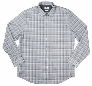 Ryan Seacrest Slim Fit Amethyst Plaid Non-Iron Long Sleeve Button Down Shirt NWT - Picture 1 of 2