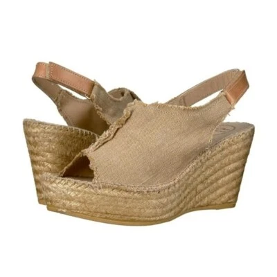 Sandalias Toni Pons Origins Cuña Espardrille Beige Lona Talla 37/38 Foto 1 de 4