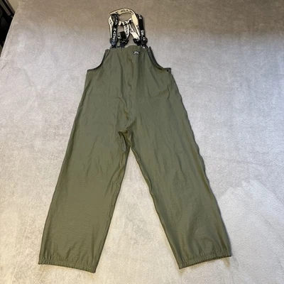 Mono de trabajo Helly Hansen para hombre pequeño verde pantalones de lluvia pesca caza granja Foto 1 de 4