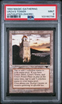 URZA'S TOWER Shore Antiquities PSA 9 Vintage MTG [Nostalgium] - Image 1 of 2