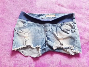 Asos maternity Size 12 under bump denim shorts - Light blue - Picture 1 of 3