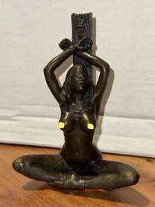 Vintage Bronze Skulptur Statue Akt Frau Deko J. Patoue Dekor - KOSTENLOSER VERSAND!!! - Bild 1 von 7
