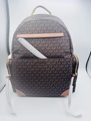 NWT Michael Kors Signature Prescott Large Backpack BROWN/ACORN New With Tags - Image 1 of 4