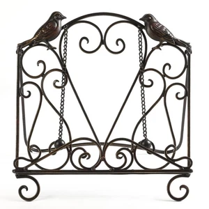 Metal Cookbook Stand Clearance Recipe Book Holder for Kitchen (Birds/Vintage ... - Imagen 1 de 7