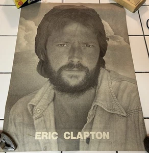 Rare ERIC CLAPTON Paper Poster 17x22” 1970’s ROCK Cream VINTAGE Original - Picture 1 of 6