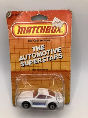 Matchbox MB7 1986 Porsche 959 blanco fundido a presión Foto 1 de 4
