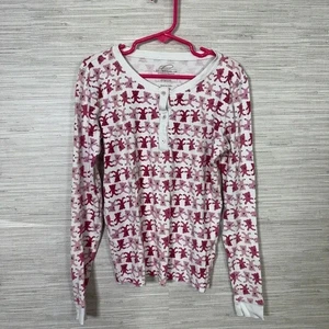 Kid's Roberta Roller Rabbit Pink Bear Print Pajama Top Size 12 Years - Picture 1 of 5