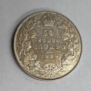 1920 Canada ๐จ๐ฆ 50 Cents Canadian Half Dollar Silver Coin - Picture 1 of 6