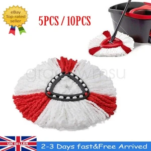 5/10Pcs Microfibre Easy Wring Clean Turbo Refill Mop Replace Head Set for Vileda - Picture 1 of 21