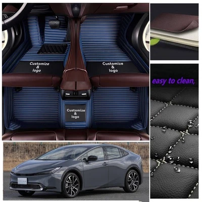 Alfombrillas de coche aptas para Toyota Prius 2004-2025 forro alfombrillas personalizadas cuero PU Foto 1 de 4