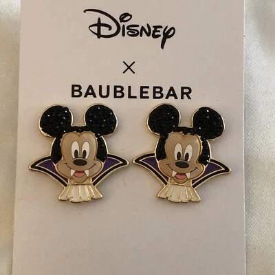 Baublebar x 迪士尼金色吸血鬼米老鼠耳钉吊坠耳环新品 — 第 1/4 张图片