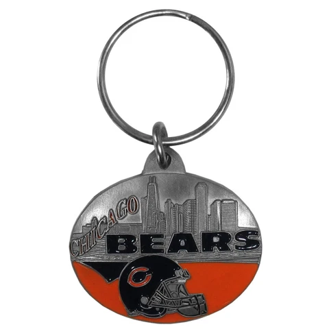 Chicago Bears 3-D Metal Key Chain NFL Licensed Football Cover