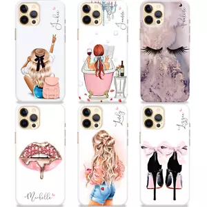 FUNDA DE SILICONA PERSONALIZADA CON NOMBRE INICIAL PARA IPHONE 11 XR 12 13 7 14 - Imagen 1 de 21
