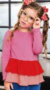 Matilda Jane Rosy Glow Tunic Top Girls Size 8 NWT New Make Believe PInk Red - Picture 1 of 3