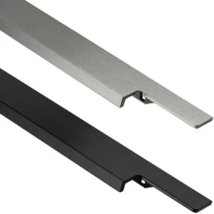 Barra De Agarre De Aluminio Con Mango De Perfil Negro De Acero Inoxidable - Imagen 1 de 29