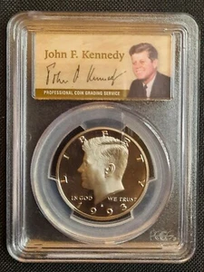 1993-S PCGS PR70DCAM Kennedy Half Dollar (Presidential Label) - Picture 1 of 2