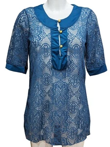 Blue Swimwear Cover-Ups, Kaftan Beachwear Dresses For Women, One Size (10, 12) - Picture 1 of 3